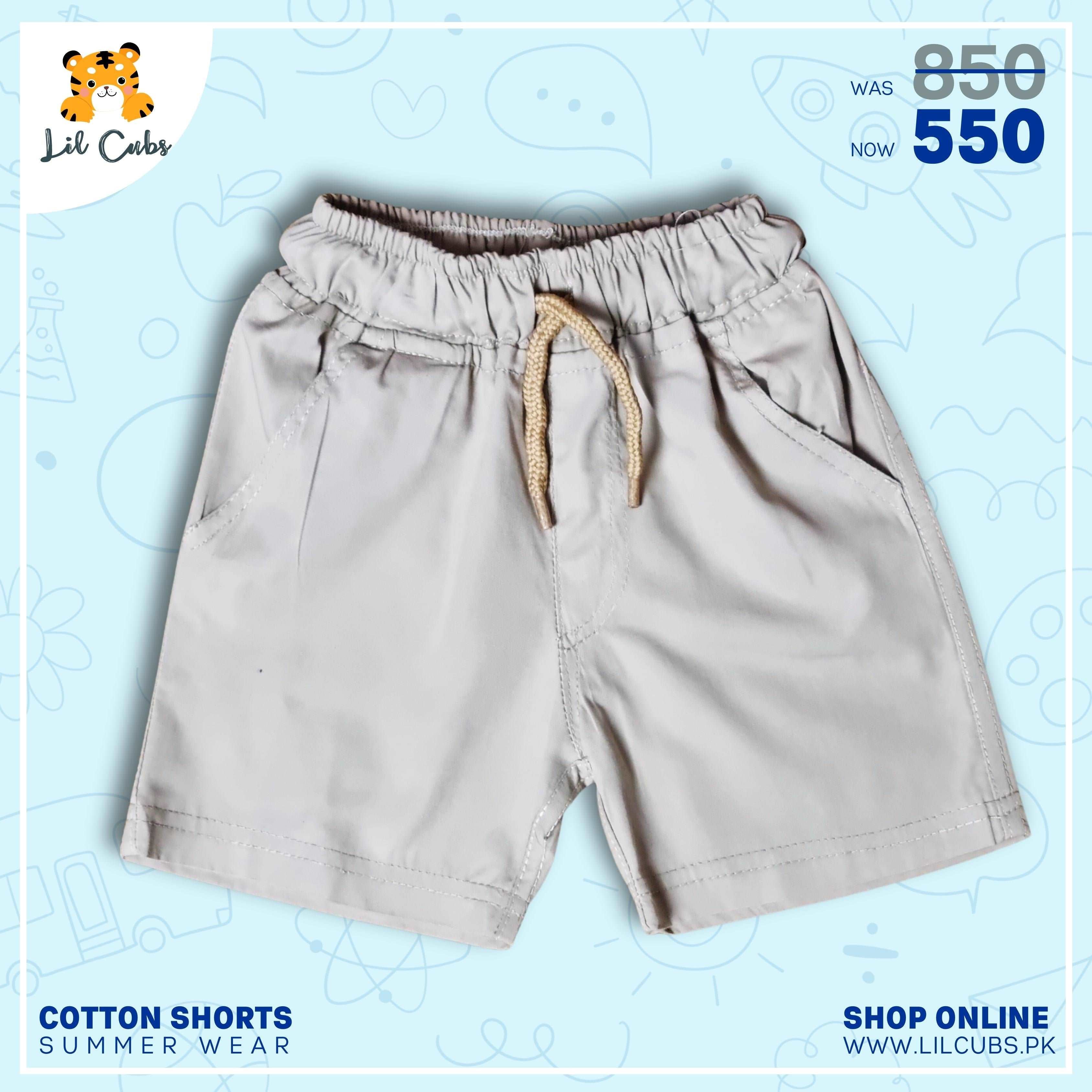 Adventure-Ready Cotton Shorts: Stylish Comfort for Kids On-the-Go