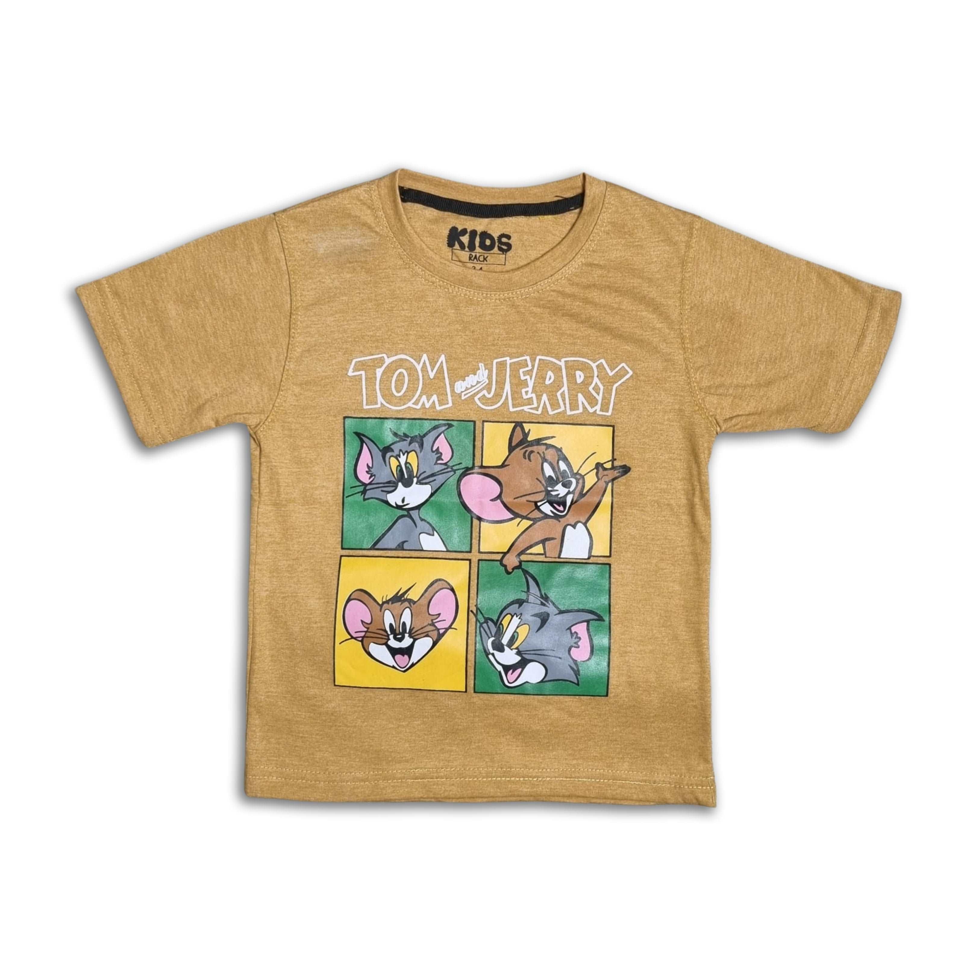 Cartoon Print Boys' T-Shirt Collection Premium Jersey Fabric