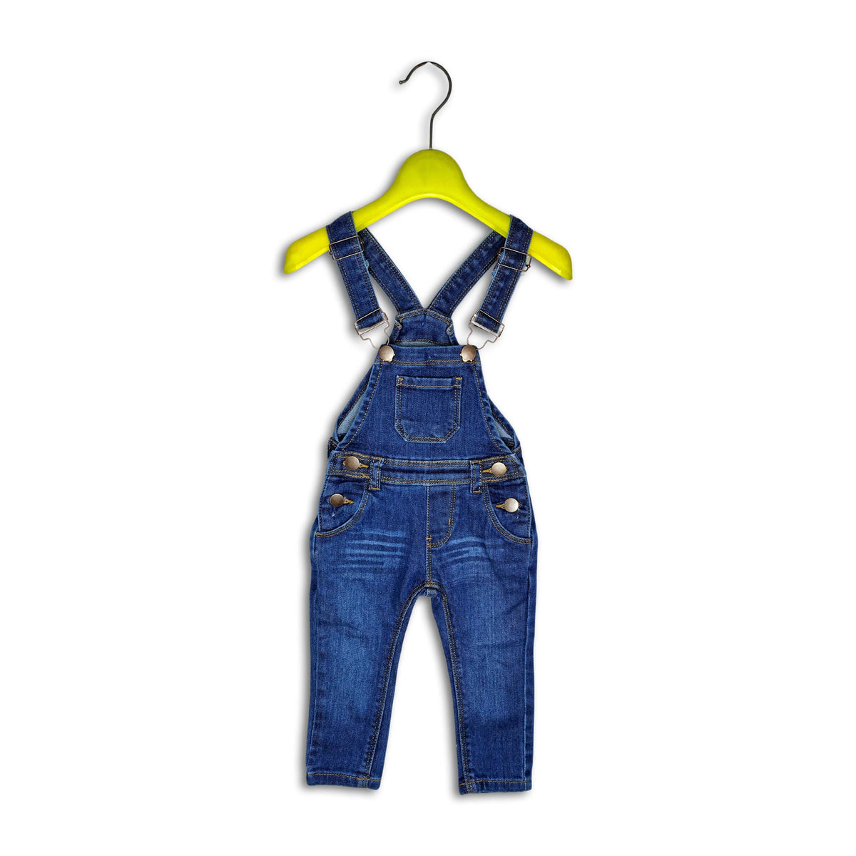 Flexi-Fit Denim Dungarees: Play-Proof Unisex Style for the Little Adventurers