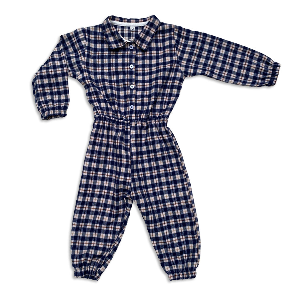 Cozy Plaid Flannel Jumpsuits: Perfect Winter Wardrobe for Girls 1-6 Years