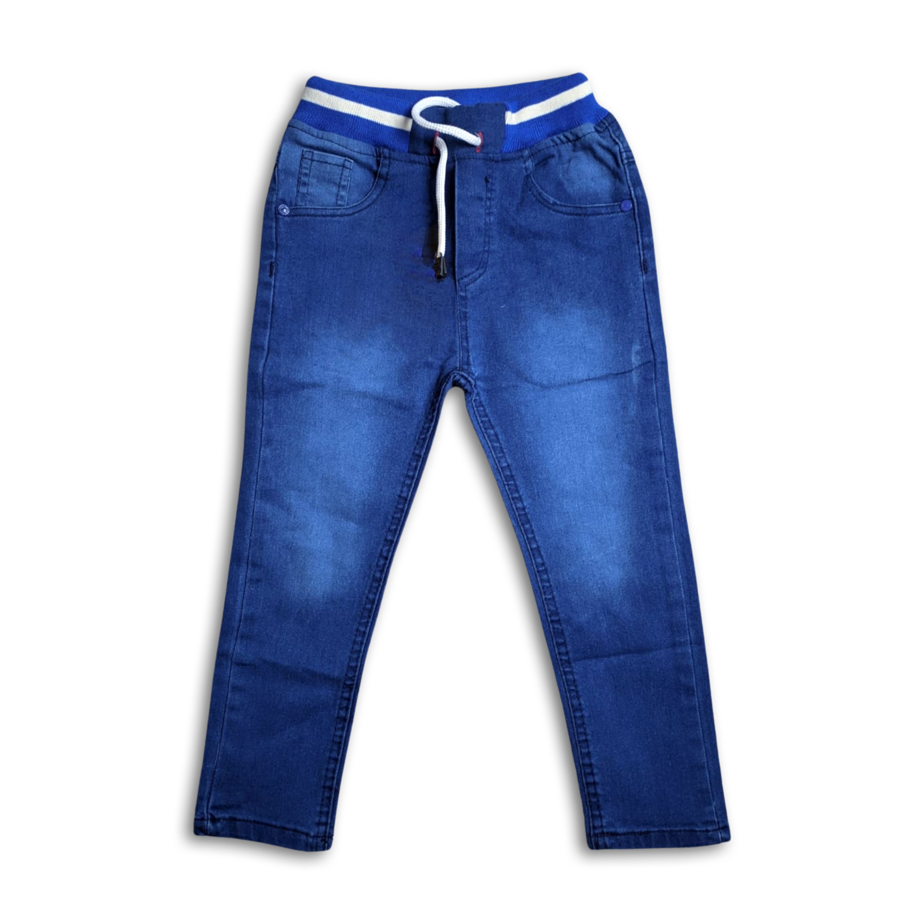 Round Elastic Denim Jeans