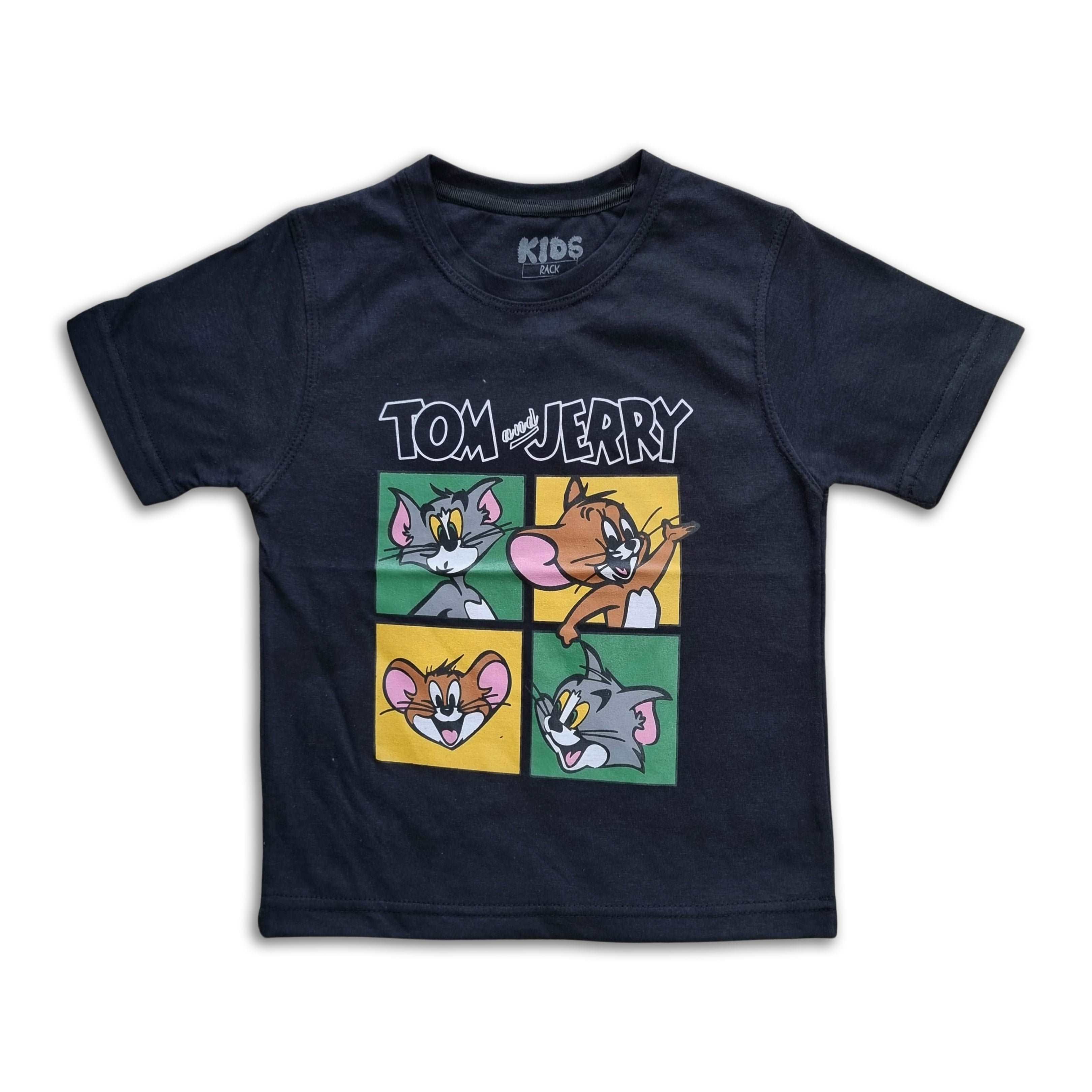 Cartoon Print Boys' T-Shirt Collection Premium Jersey Fabric