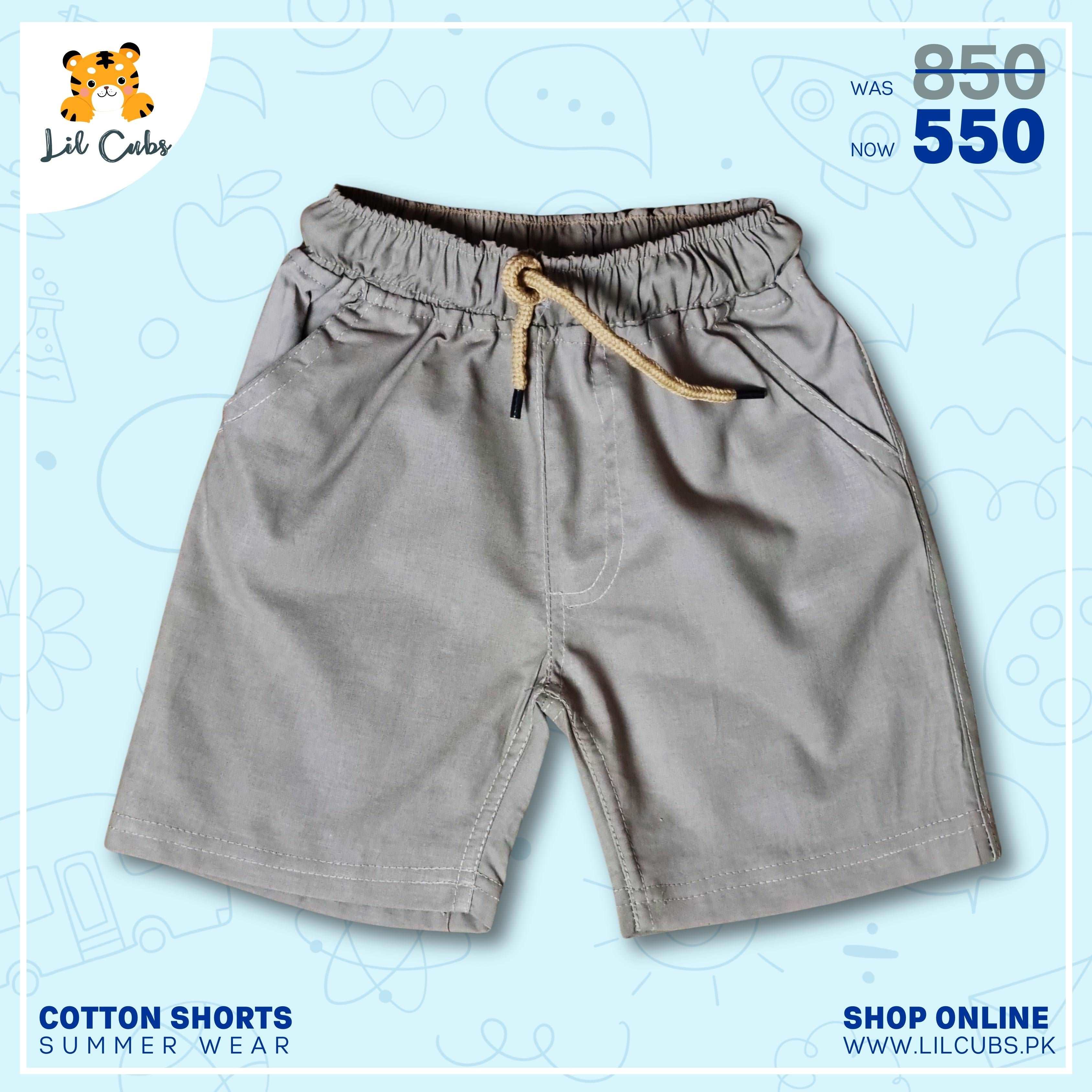 Adventure-Ready Cotton Shorts: Stylish Comfort for Kids On-the-Go