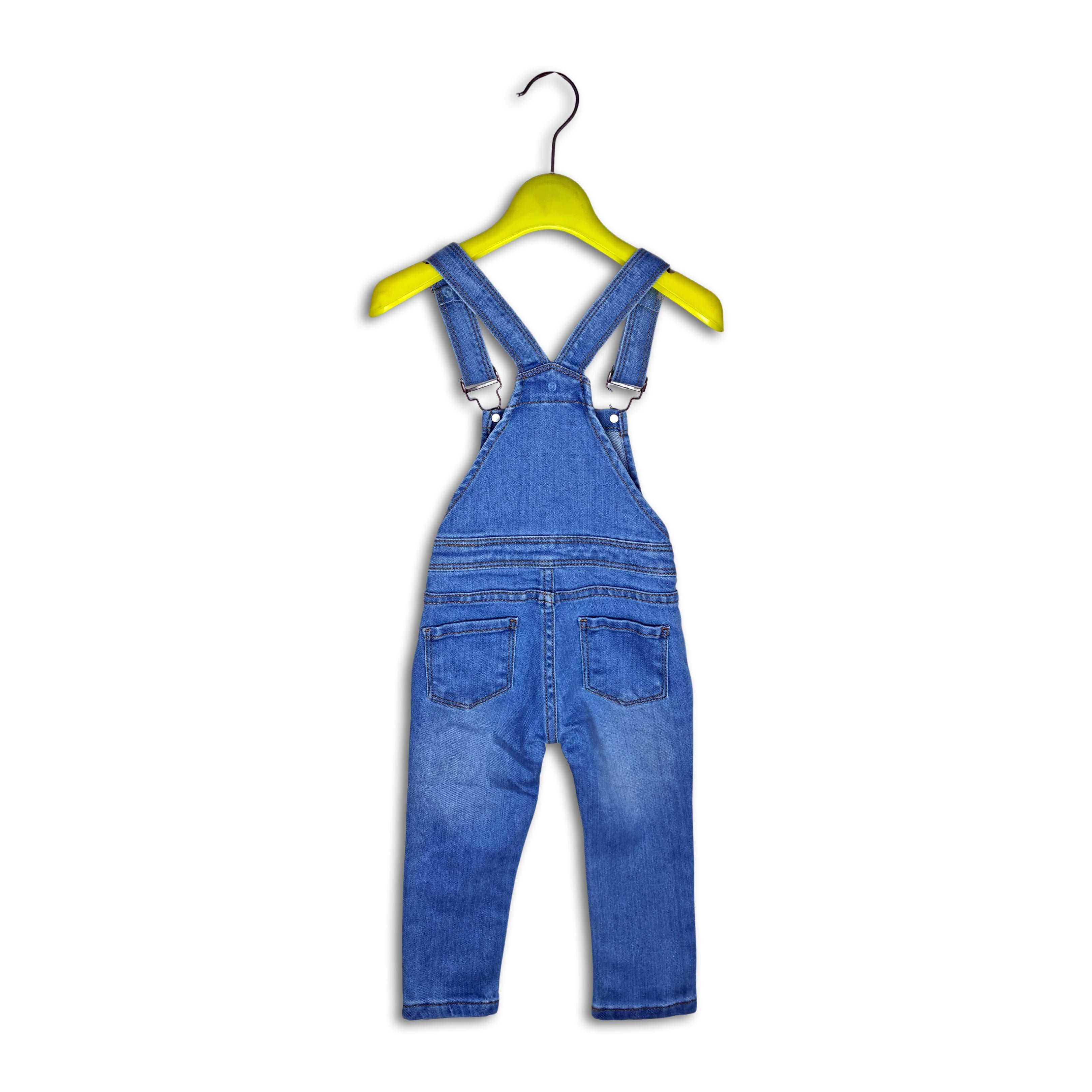 Flexi-Fit Denim Dungarees: Play-Proof Unisex Style for the Little Adventurers