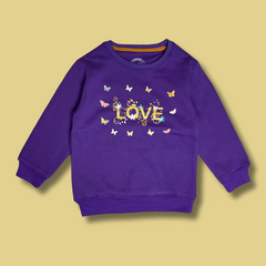 Heartfelt Love (Red Sweatshirt with Love Print)