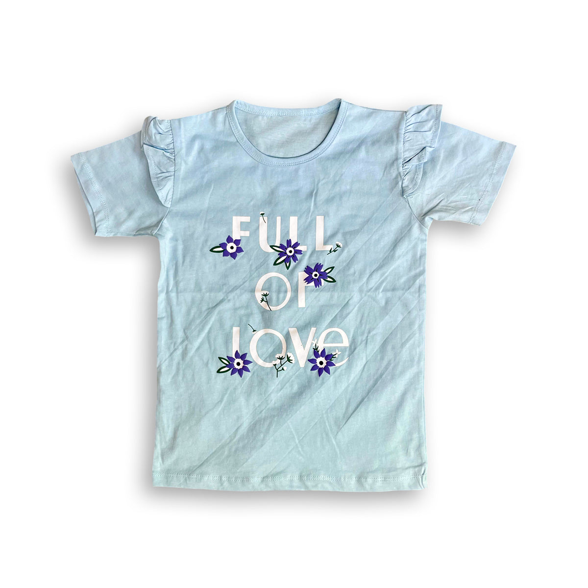 Full of love Printed Girls T-Shirts – Fun & Comfy Everyday Wear for Kids