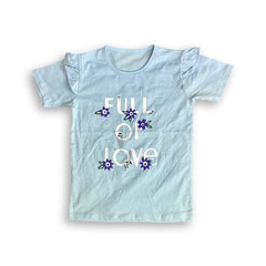 Flowers Printed Girls T-Shirts – Fun & Comfy Everyday Wear for Kids