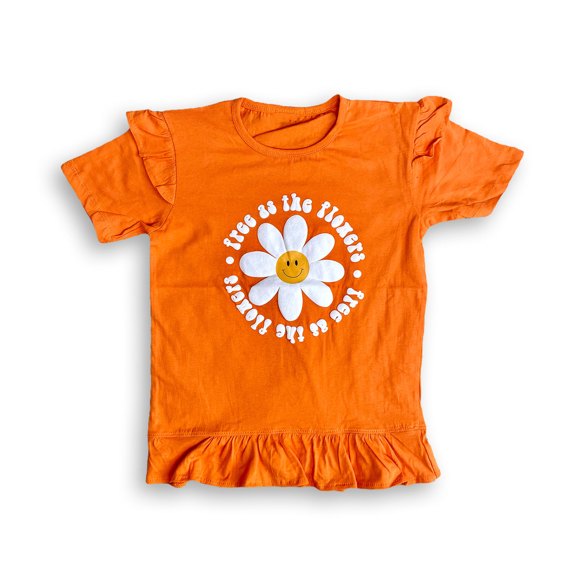 Big flower Printed Girls T-Shirts – Fun & Comfy Everyday Wear for Kids