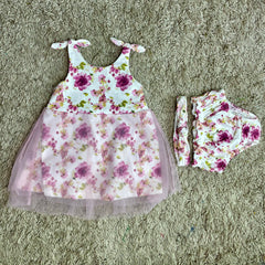 Floral Charm Baby Dress Set