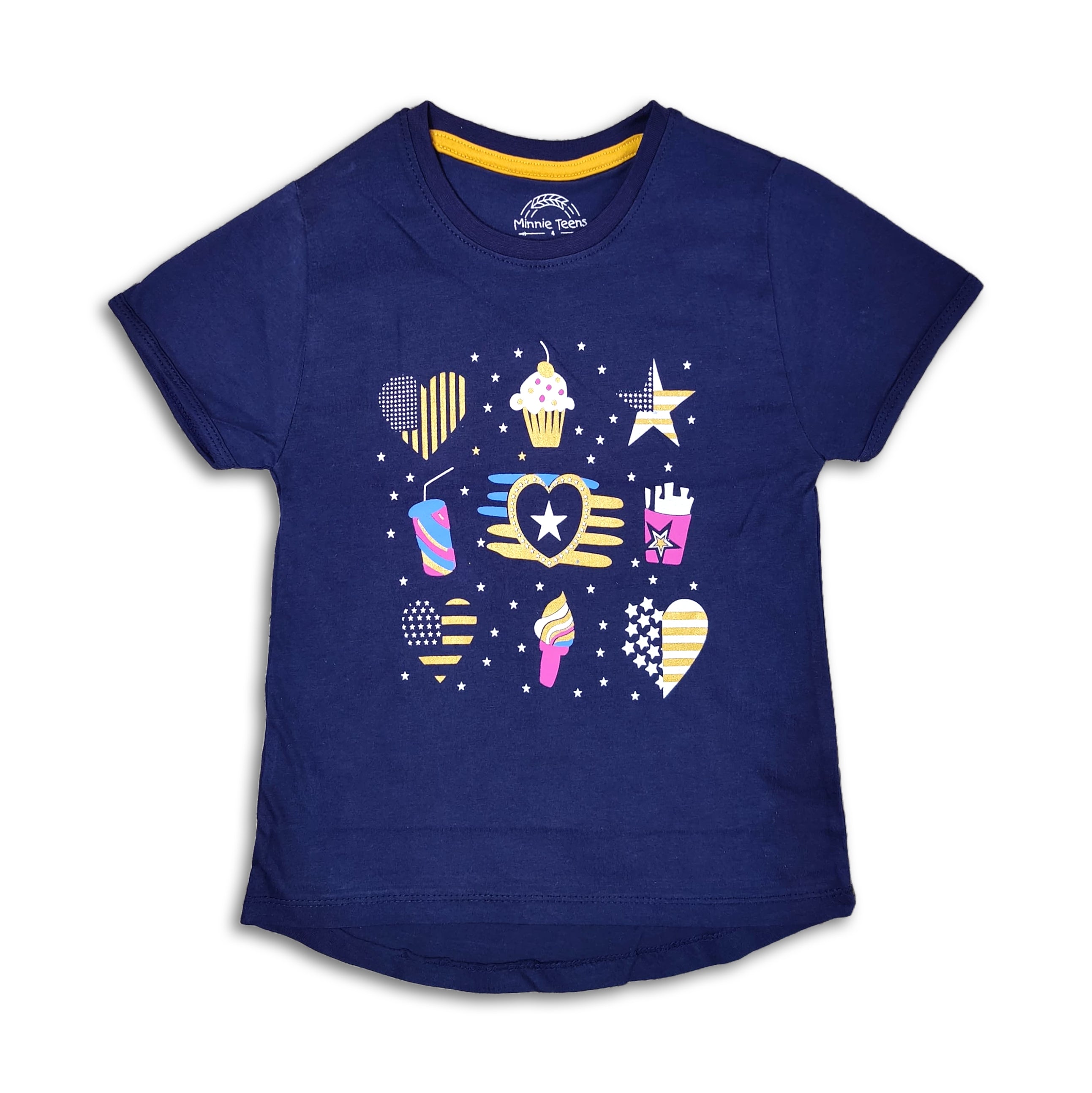 Stylish Girls T-Shirt - Casual doodle