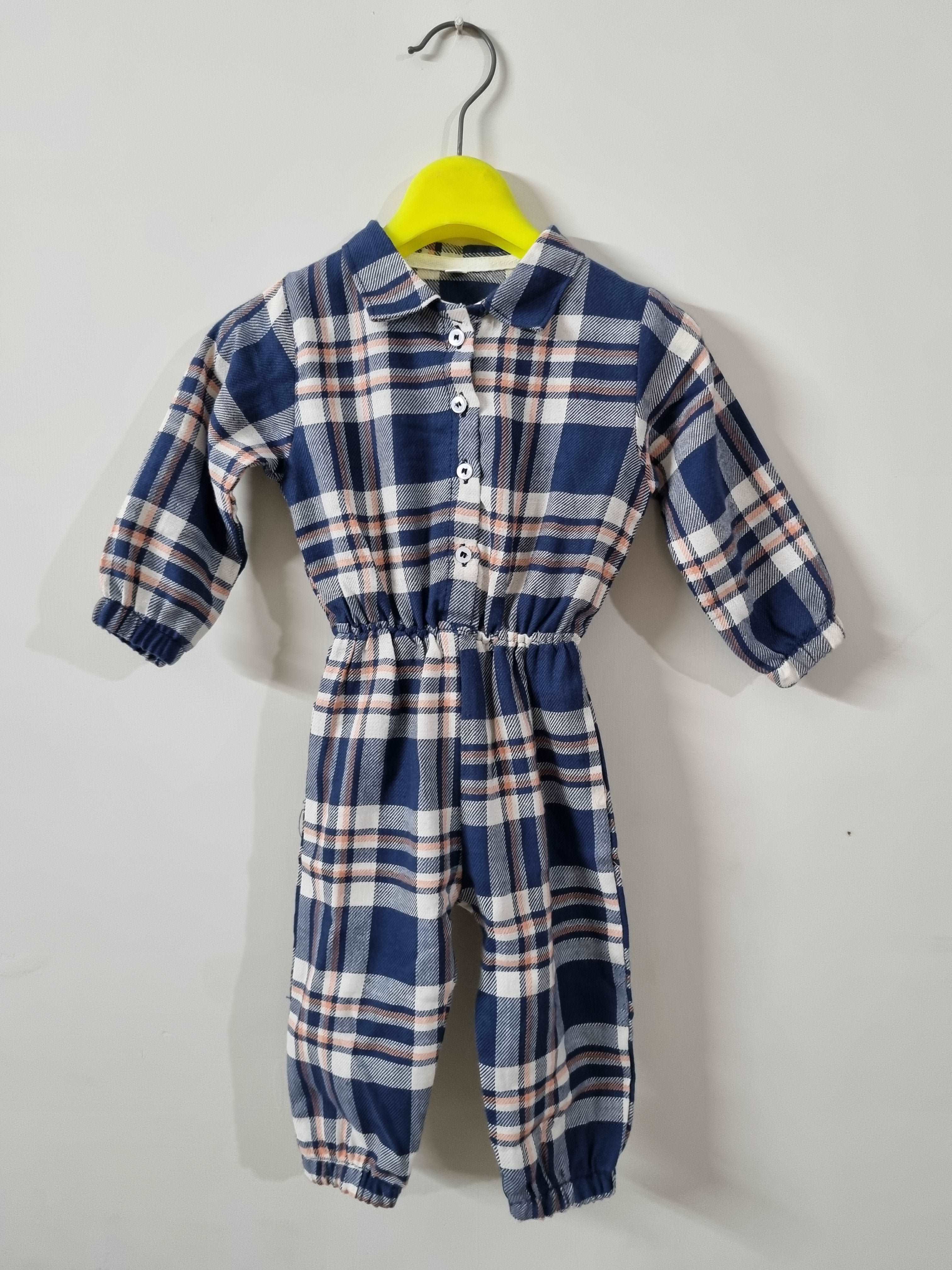 Cozy Plaid Flannel Jumpsuits: Perfect Winter Wardrobe for Girls 1-6 Years