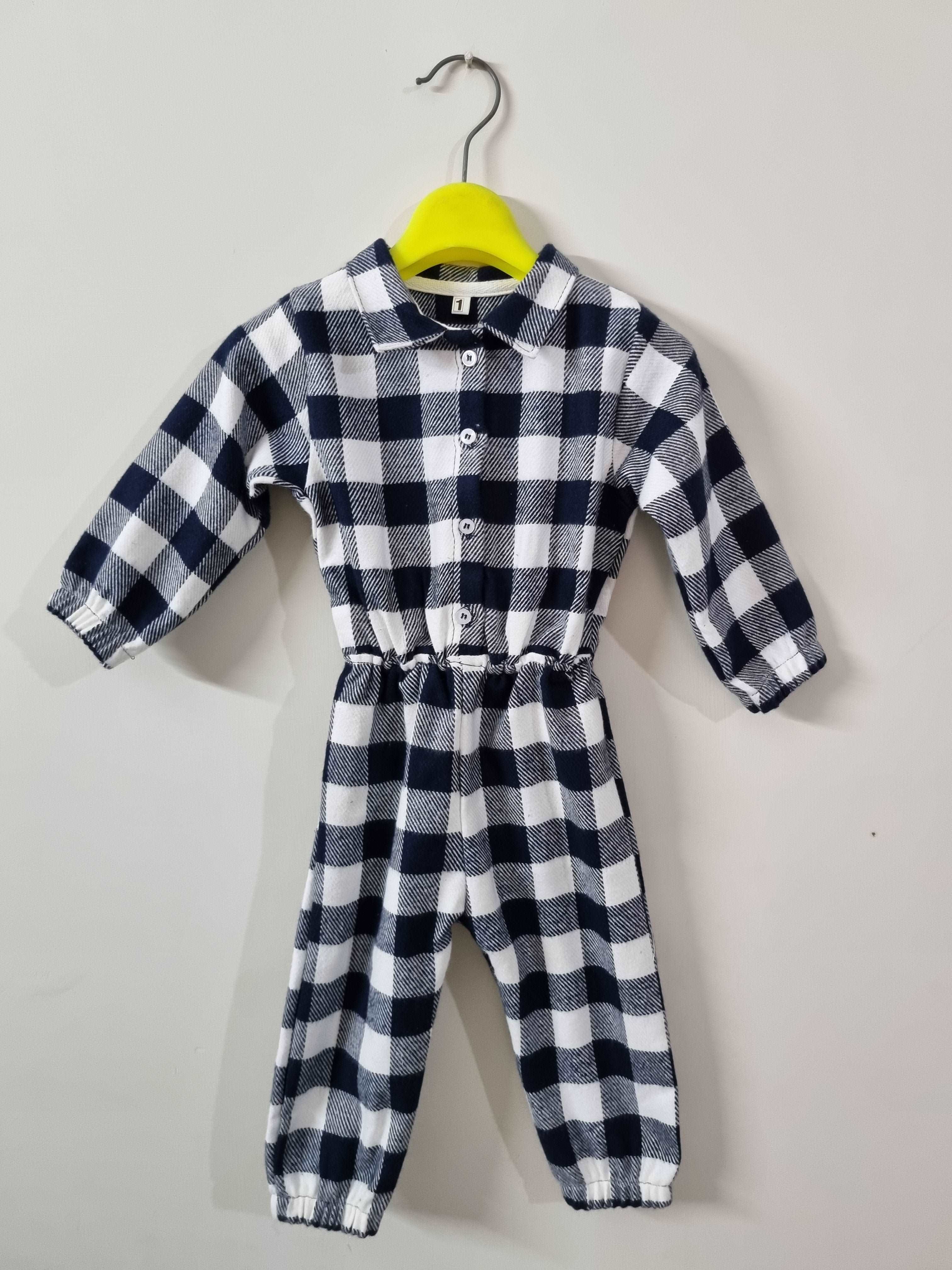 Cozy Plaid Flannel Jumpsuits: Perfect Winter Wardrobe for Girls 1-6 Years